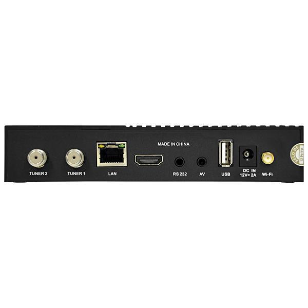 Receptor FTA HTV H400 IPTV Wi-Fi/USB/A.V/HDMI Bivolt - Preto/Prata