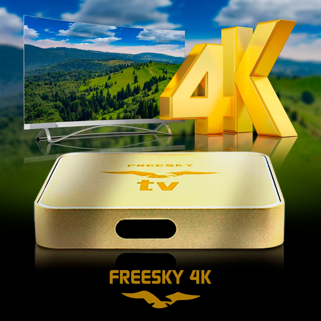 Receptor Freesky TV 4K Ultra HD IPTV 