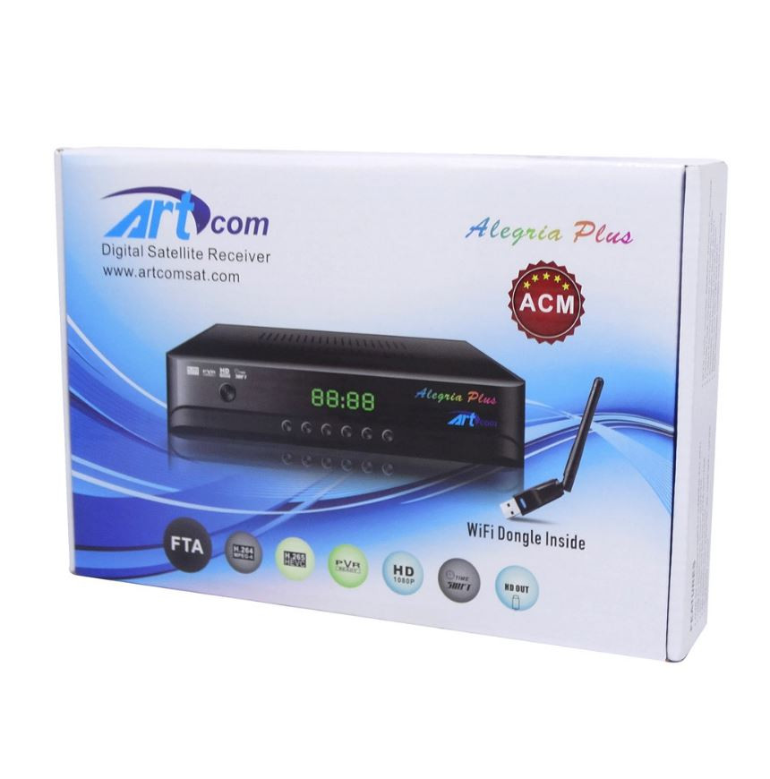 Receptor Artcom Alegria Plus HD Wi-Fi ACM