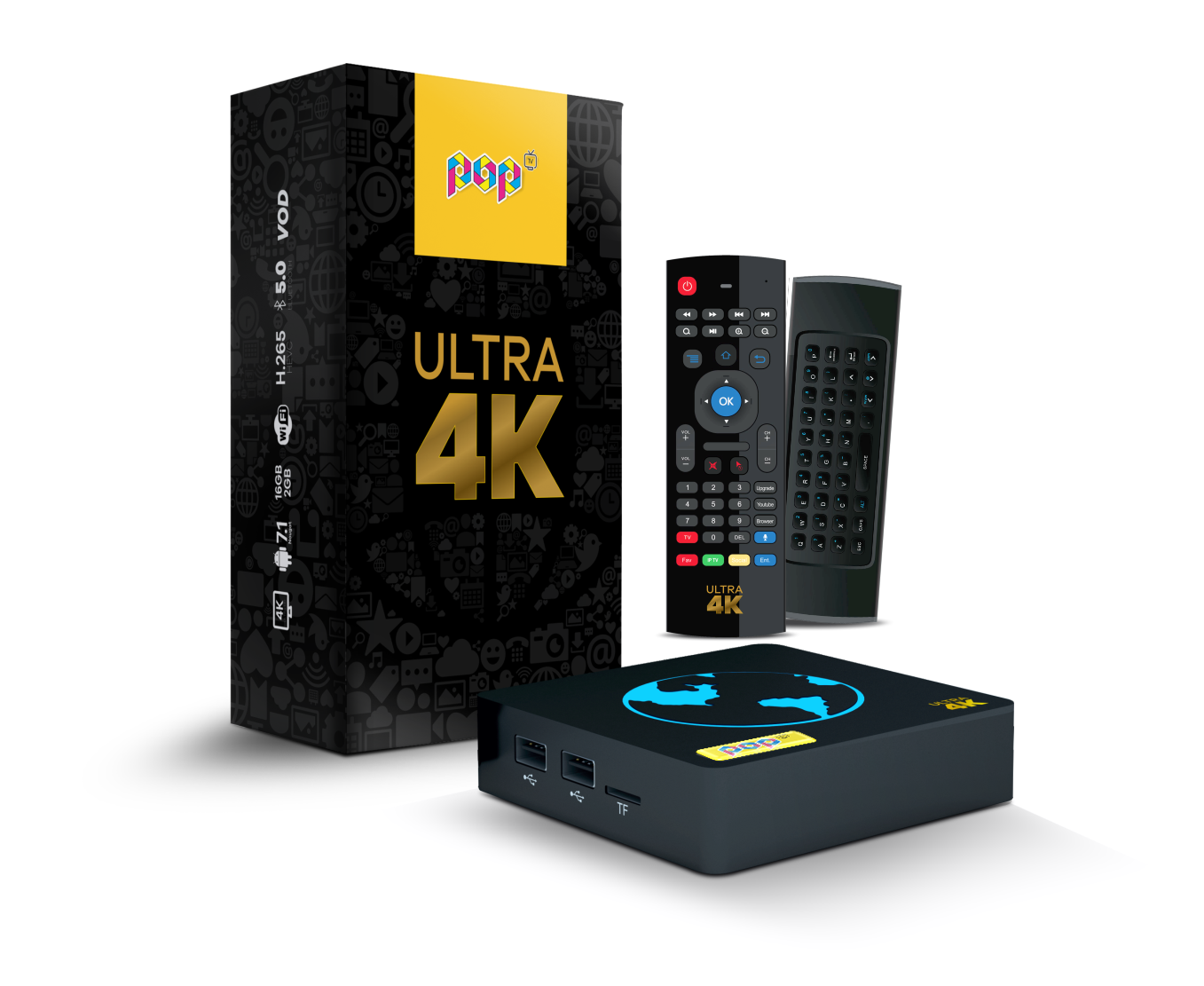 Receptor POP TV Ultra 4K Híbrido