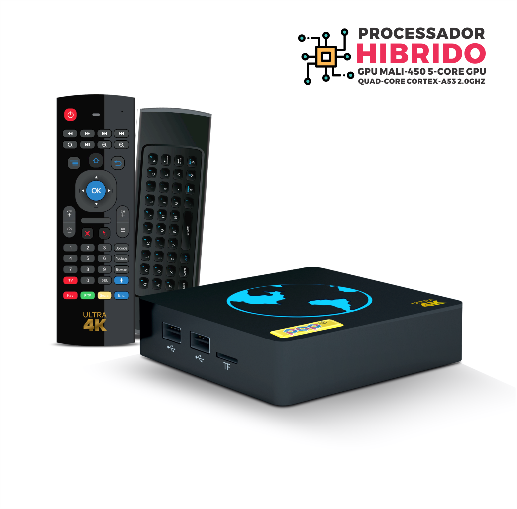 Receptor POP TV Ultra 4K Híbrido